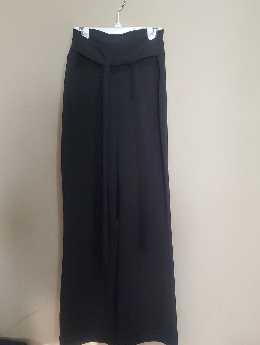 Fashion Nova Black Women's High-Waist Tie-Front Pants Size Small